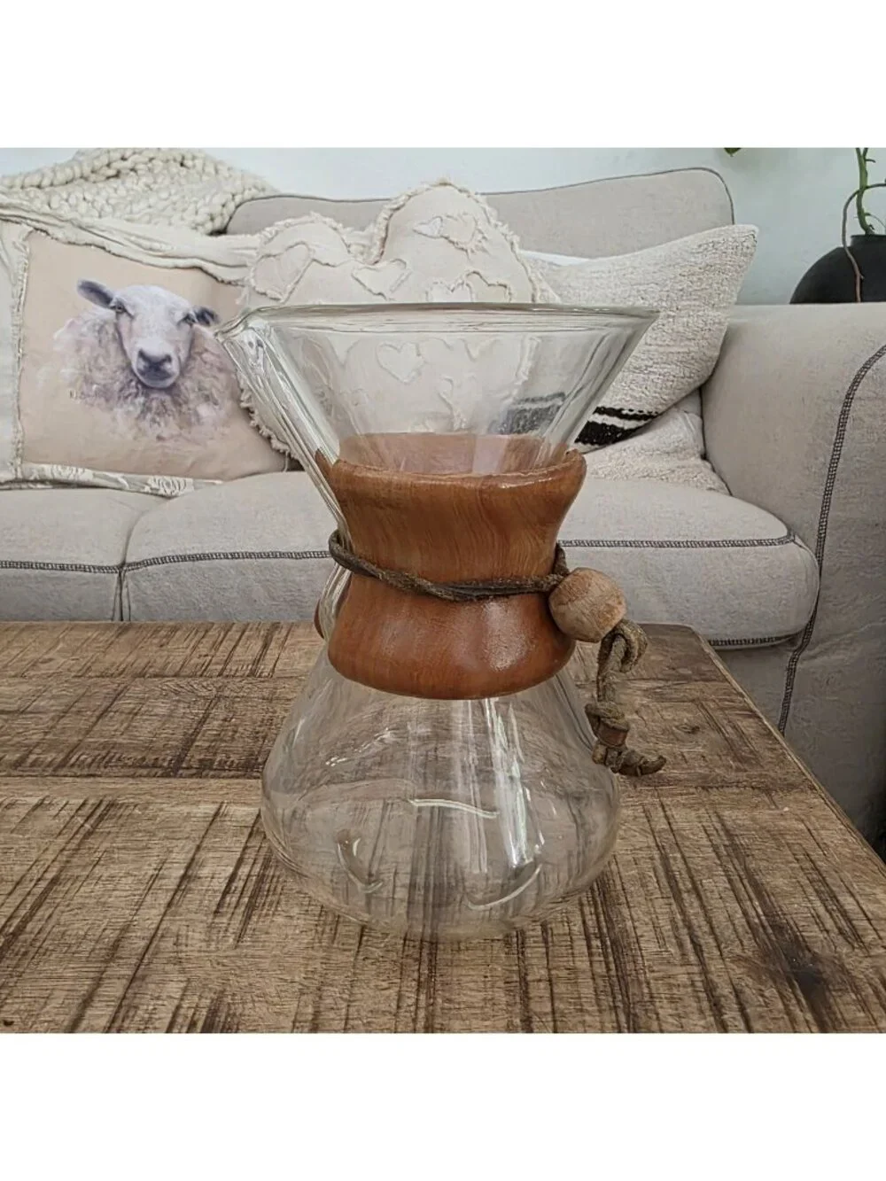 Vintage Chemex Pour Over Coffee Maker Pyrex Glass 8